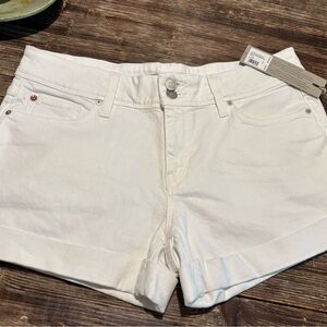 Hudson Croxley White Jean Shorts Casual Summer Style NWT SIZE 30